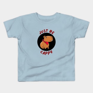 Just Be Cappy | Capybara Pun Kids T-Shirt